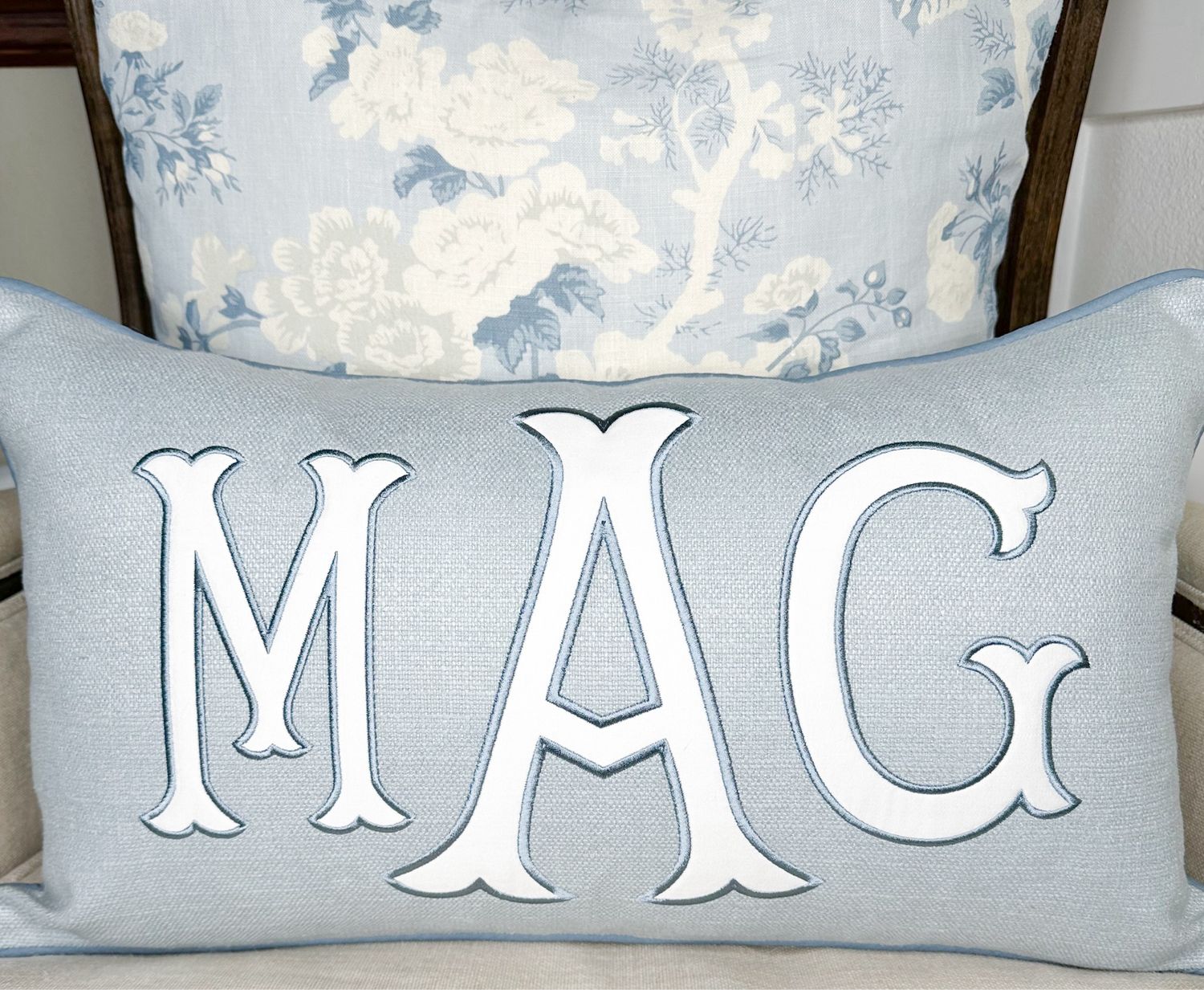 Light Blue Lumbar Pillow Sham(20in, 24in, 32in, 36in, 42in)also Available In Standard Or king Size Sham