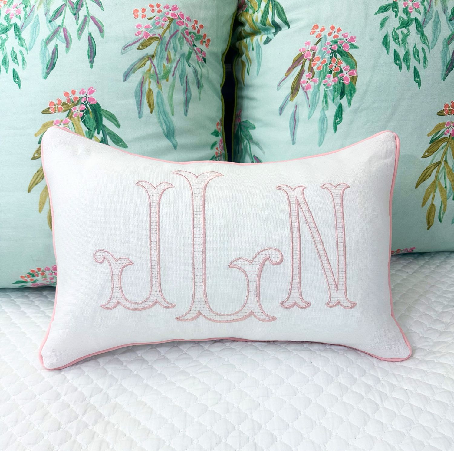 Royal Monogram Linen Pillow Sham 