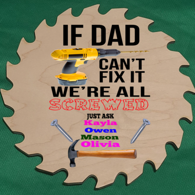 Personalized Dad-Papa-Grandpa-Uncle Sign Personalized Dad-Papa-Grandpa-Uncle Sign