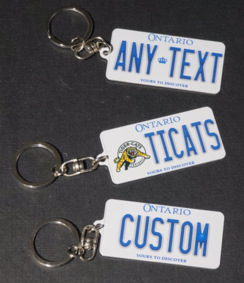 Custom Plate keychains