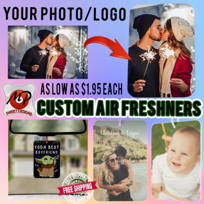Personalized Air Freshners- FREE SHIPPING