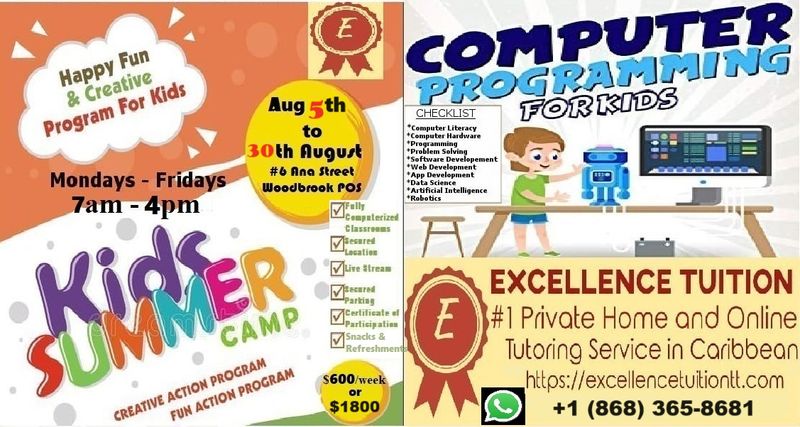 Kids Computer Programming Summer Camp 2024 Edition ($600 Weekly)