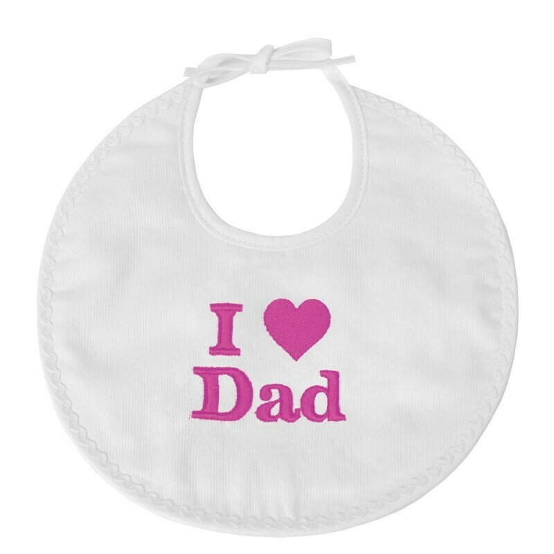 Bavoir naissance "I love dad"
