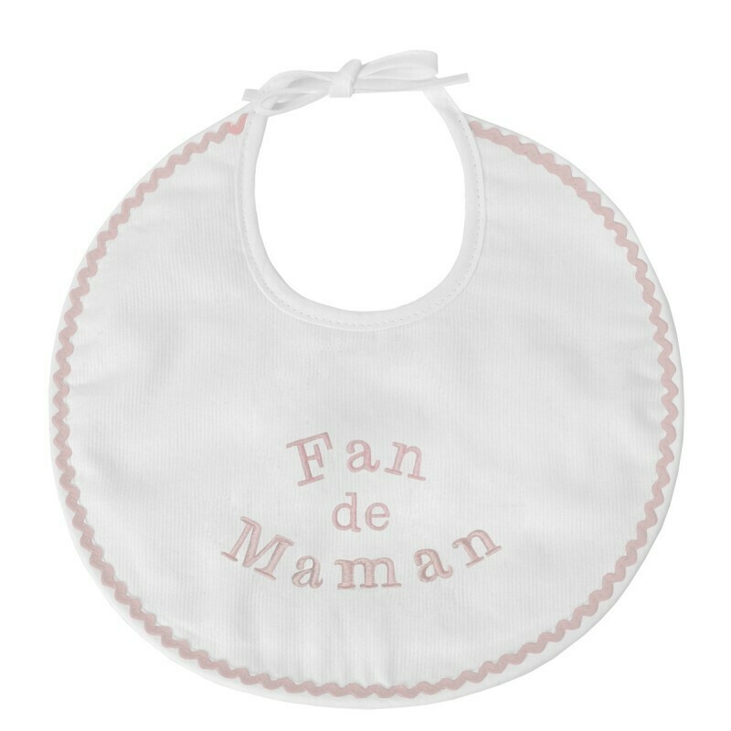 Bavoir naissance "Fan de maman"