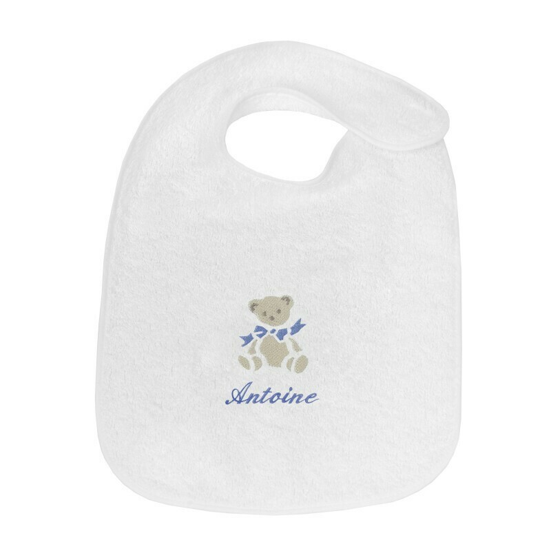 Bavoir éponge motif ours