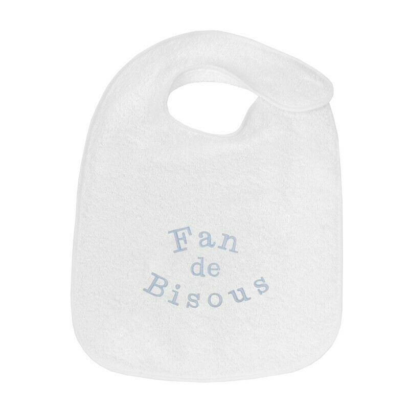 Bavoir éponge "Fan de bisous"