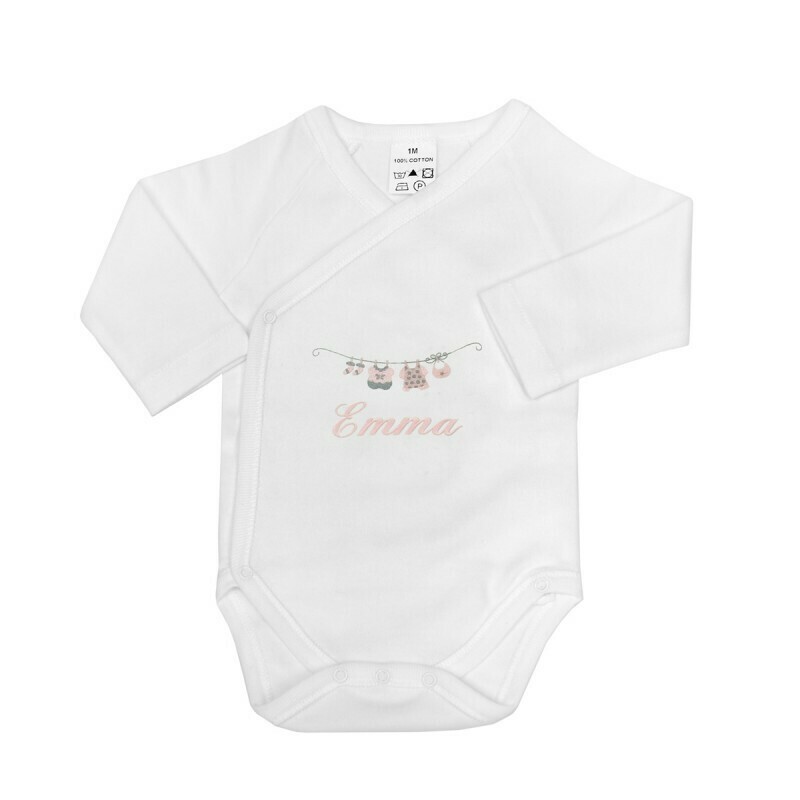 Body croisé motif petit linge