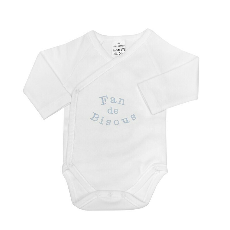 Body croisé "Fan de bisous"