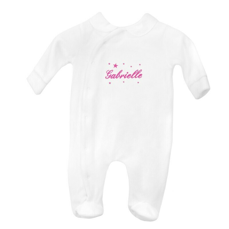 Pyjama à col motif étoiles