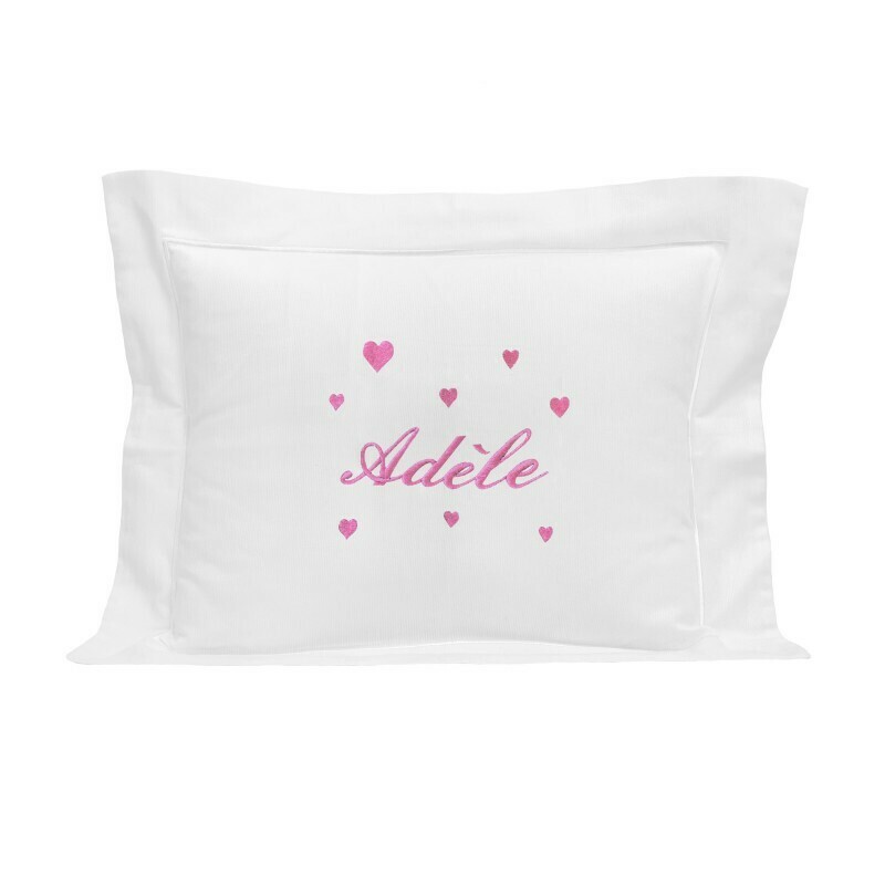 Coussin motif coeurs