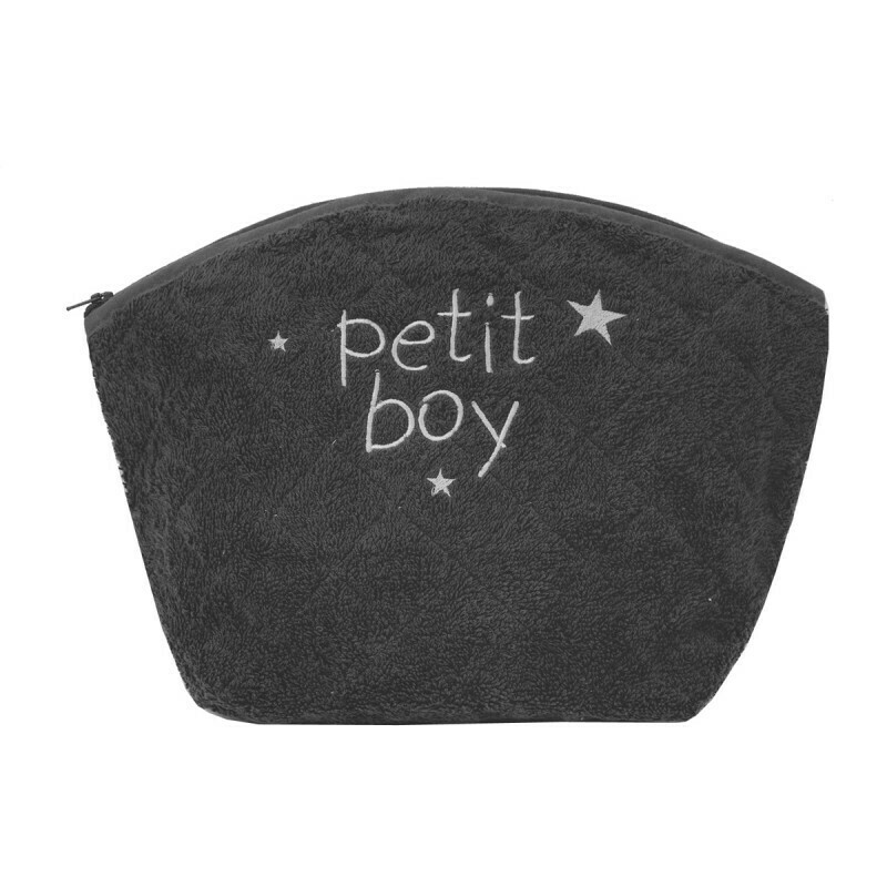 Trousse éponge gris anthracite