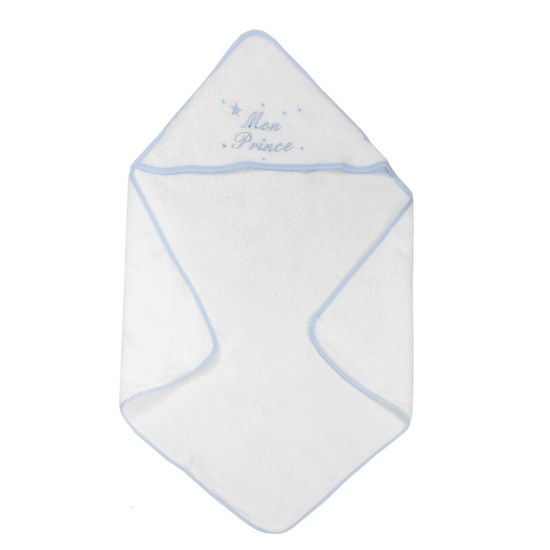 Cape de bain biais bleu