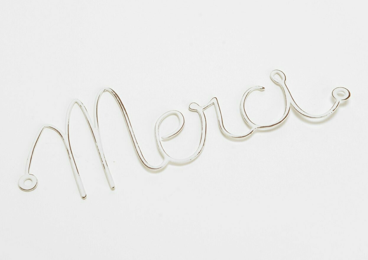 Accroche murale "Merci"