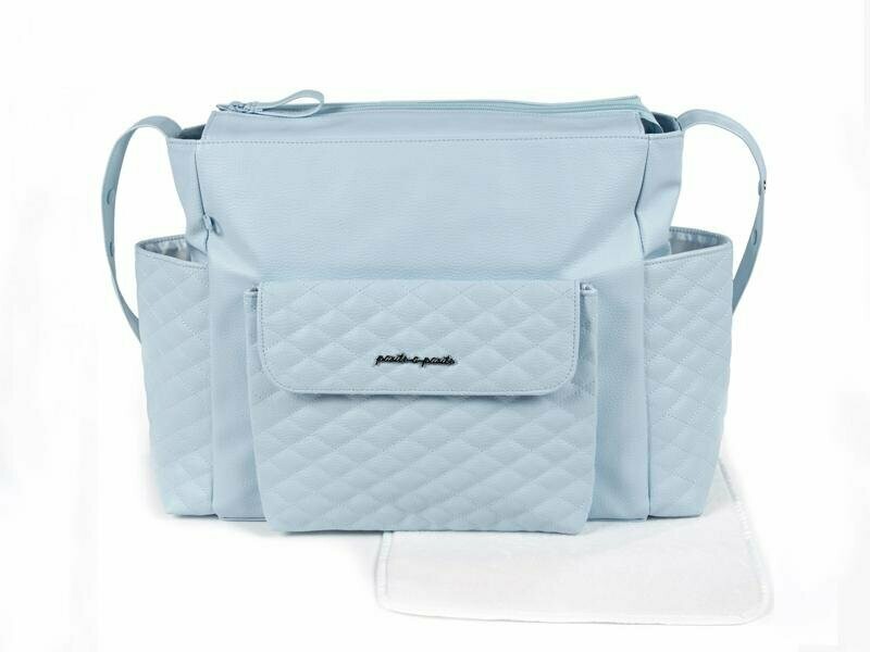 Sac à langer "MATELASSÉ BLEU"