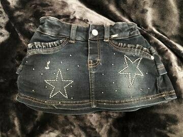 Jupe en jeans marine