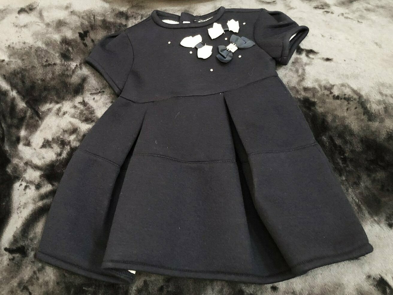 Robe marine petits noeuds