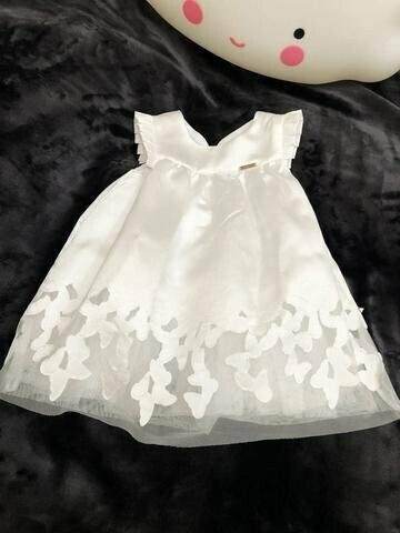 Robe cérémonie blanche brillante