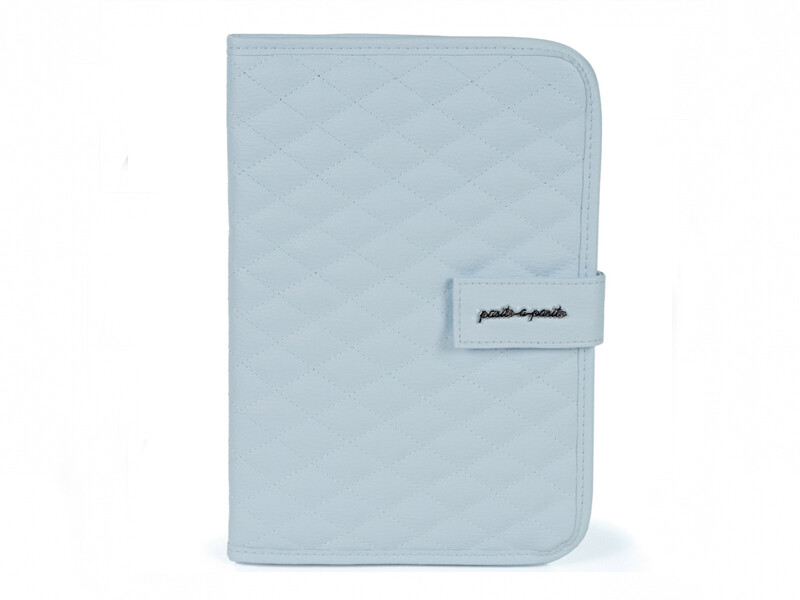 Protège carnet de santé "MATELASSÉ BLEU"