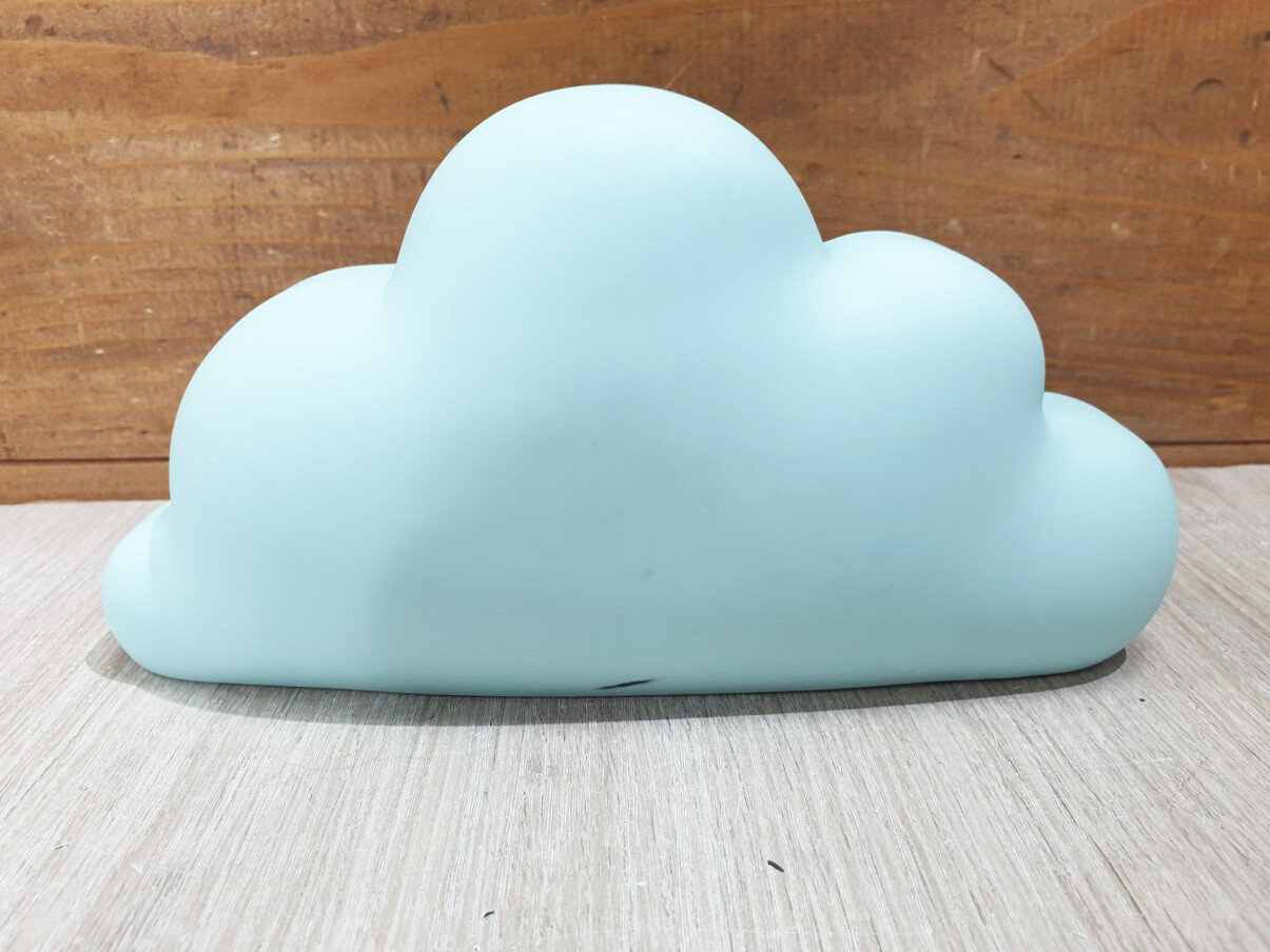 Tirelire nuage vert d'eau