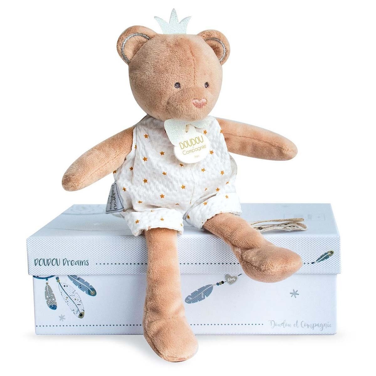 Peluche Ours beige et blanc