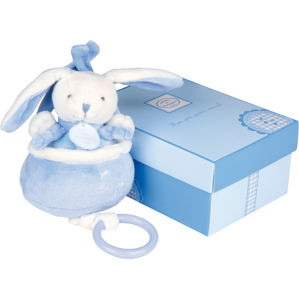 Boîte à musique Lapin bleu