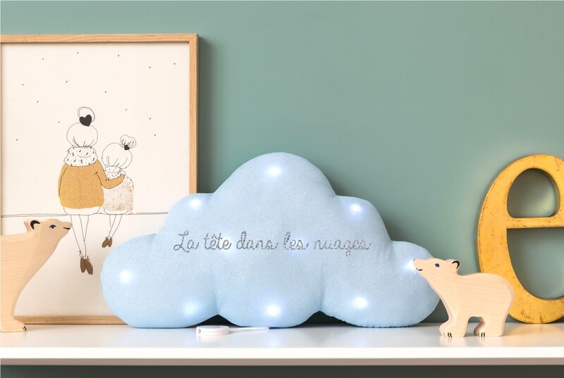 Veilleuse musicale nuage "PAILLETTE CIEL"