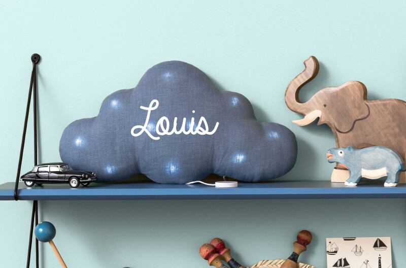 Veilleuse musicale nuage "BLEU JEANS"