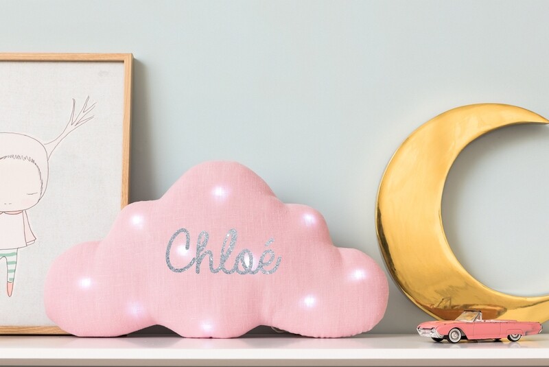 Veilleuse musicale nuage "ROSE"