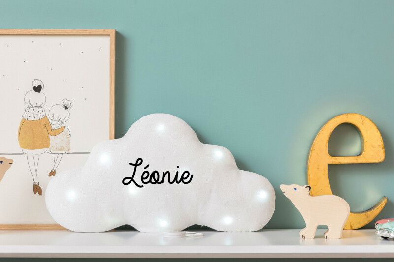 Veilleuse musicale nuage "PAILLETTE BLANC"