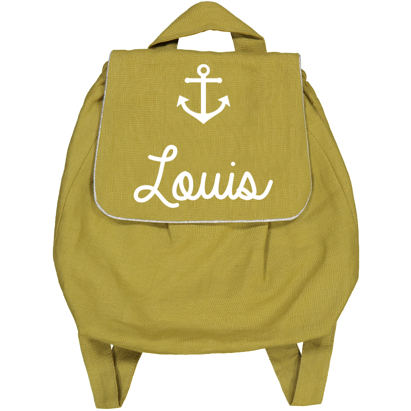 Sac à dos personnalisé "MOUTARDE"