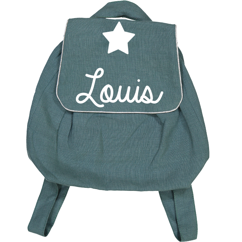 Sac à dos personnalisé "BLEU CANARD"