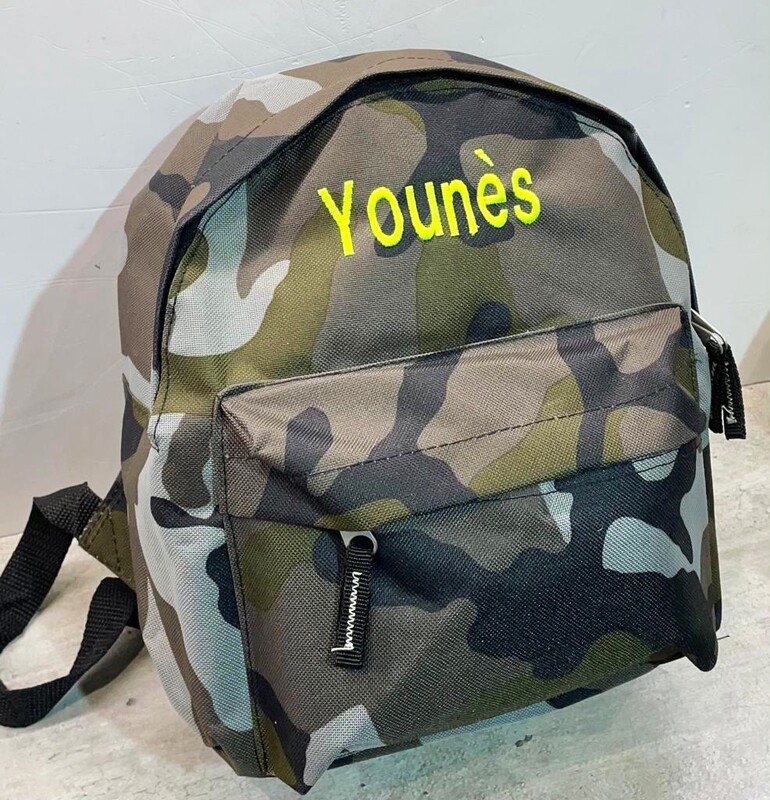 Sac à dos brodé "MILITAIRE"