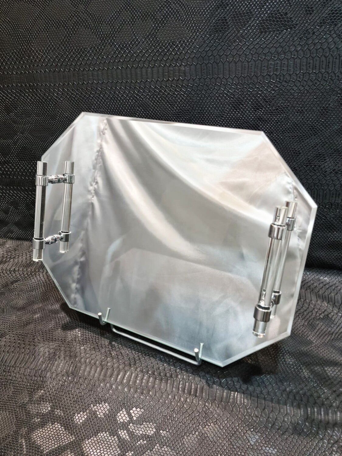 Grand plateau "MIROIR EXAGONE"