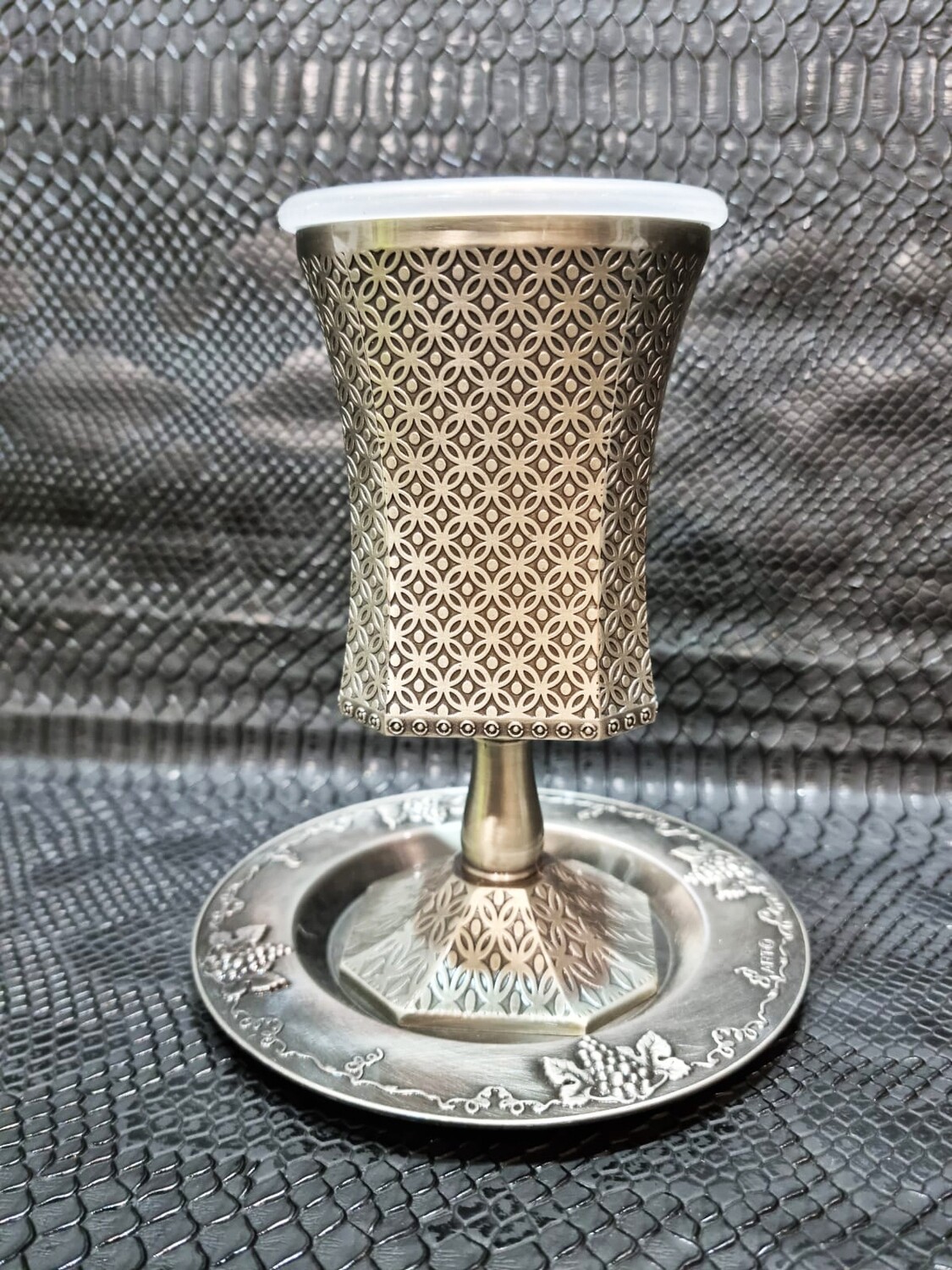 Verre de kiddouch "DESIGN ORNÉ"