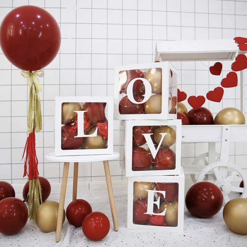 Cube pour ballons "LOVE"