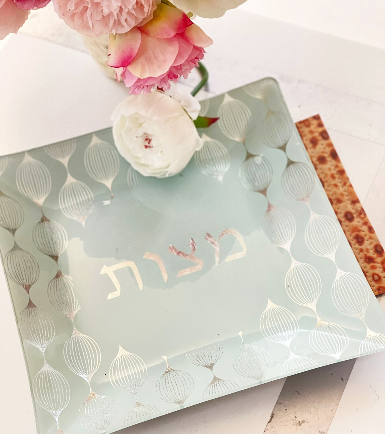 Assiette à matza "ARGENT"