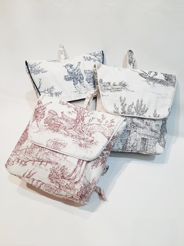 Sac à dos "TOILE DE JOUY"