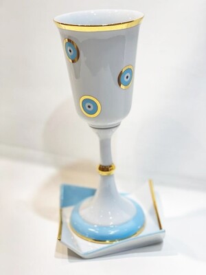 Verre de kiddouch géant "CHANCE"