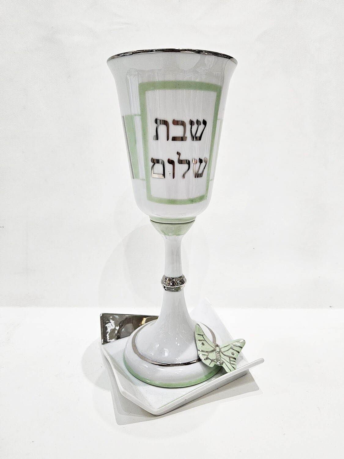 Verre de kiddouch géant "PAPILLON"