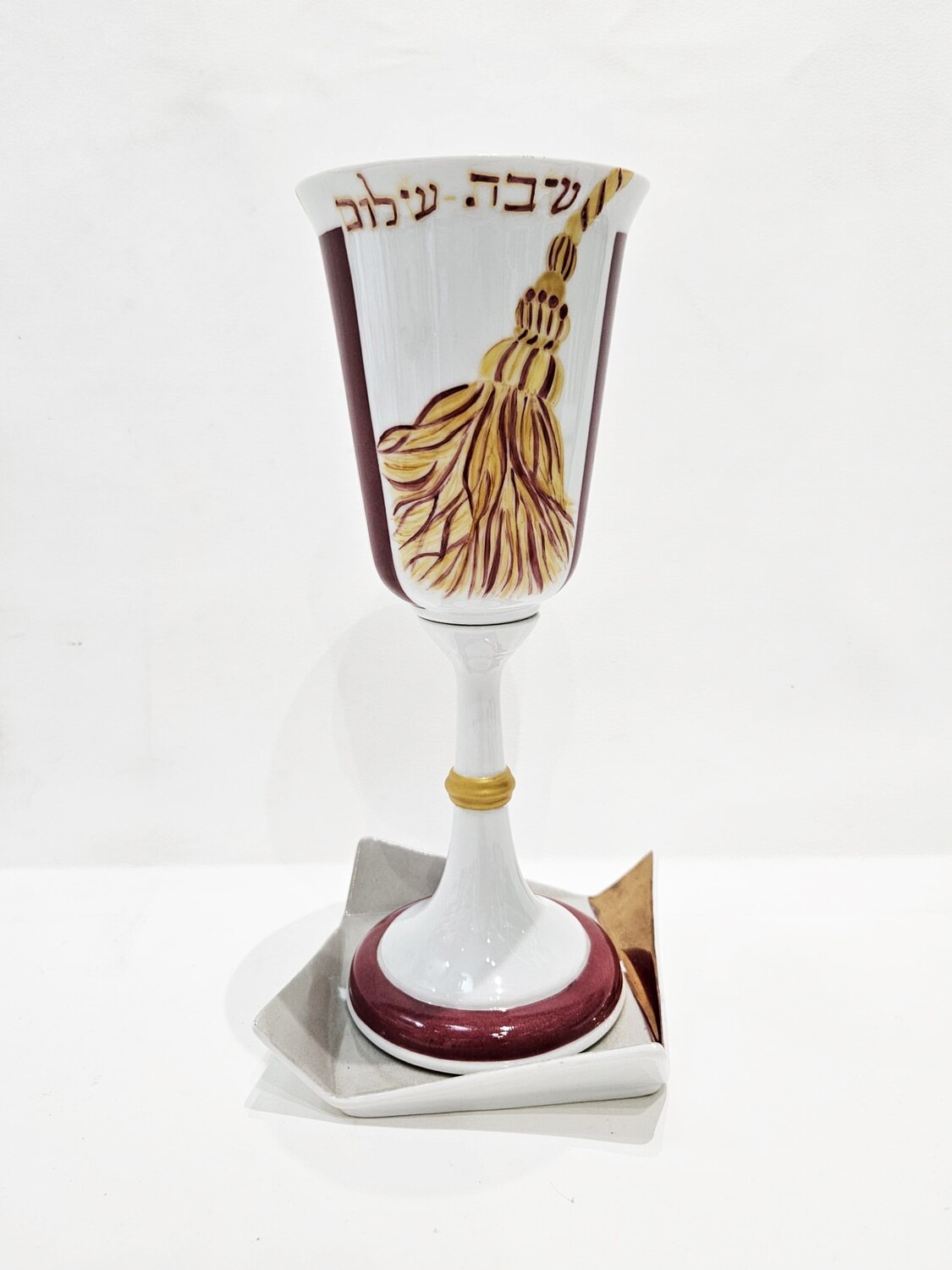 Verre de kiddouch géant "SHABBAT SHALOM"