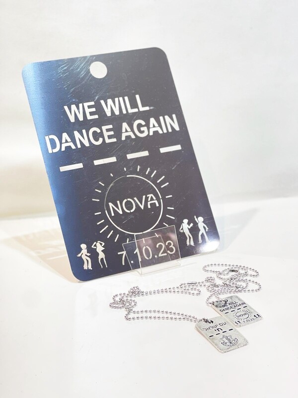 Plaque métal "WE WILL DANCE AGAIN"