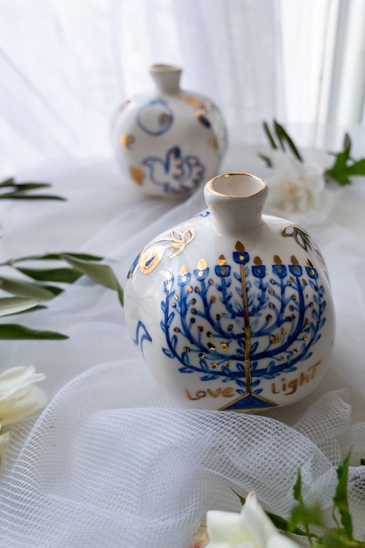 Grande boule déco "BLEU"