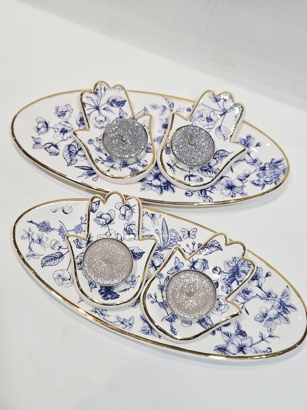 Bougeoirs "TOILE DE JOUY"