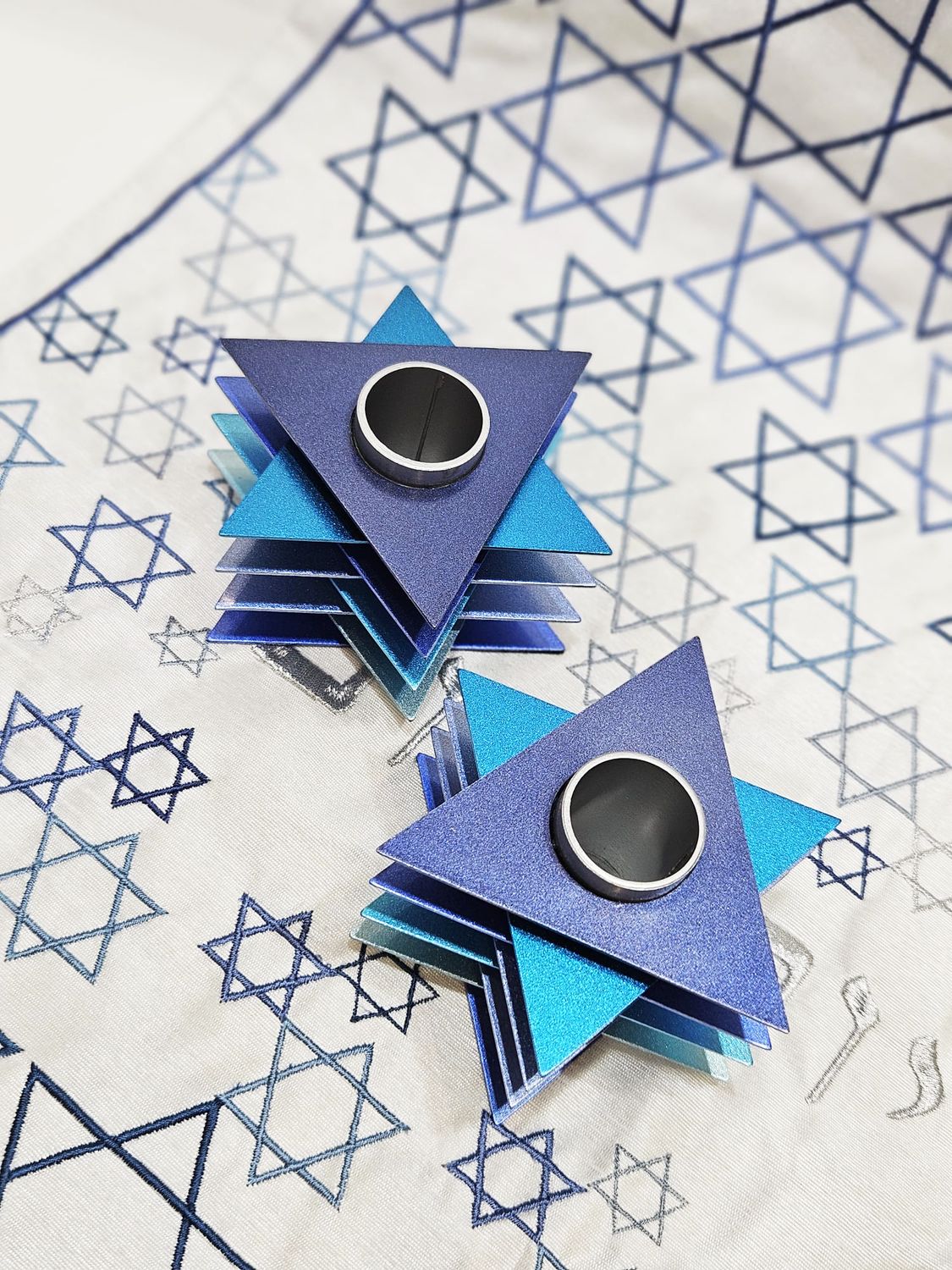 Bougeoirs "MAGUEN BLEU"