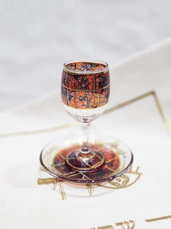 Verre de kiddouch "CHAGALL"