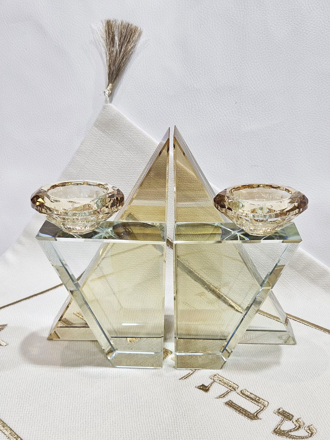 Bougeoirs "MAGUEN AMBRE"