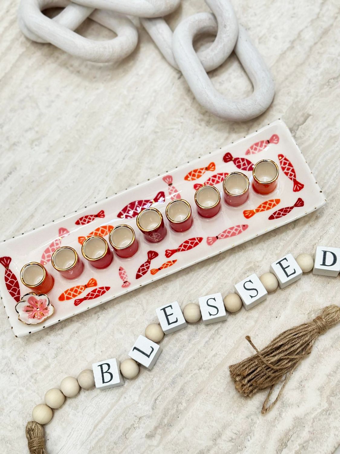 Hanoukia "POISSON ROUGE"