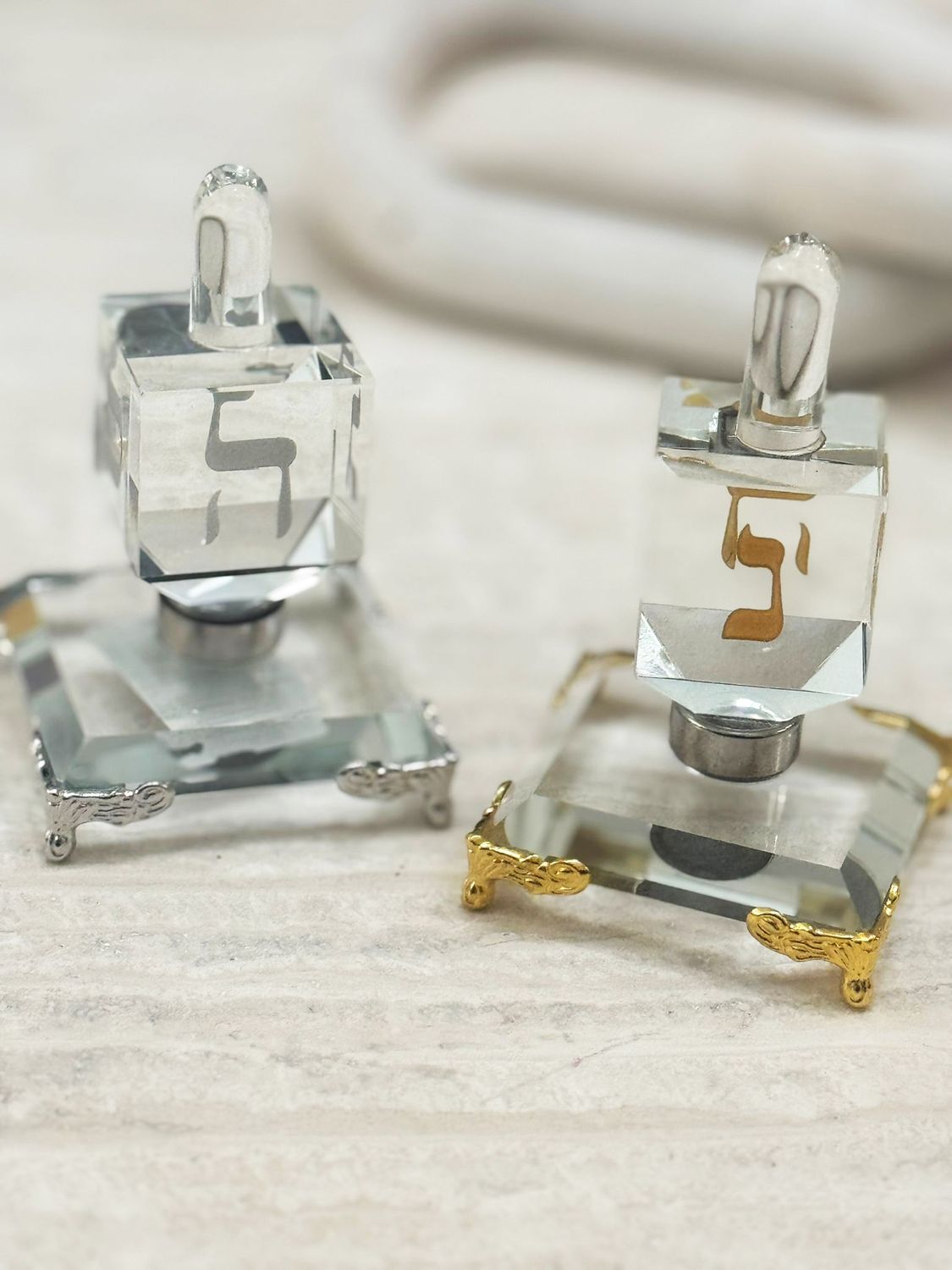 Toupie décorative en verre