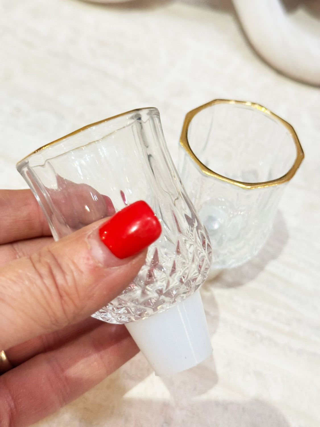 Verrine pour allumage à l’huile avec mèche Verrine pour allumage à l’huile avec mèche "GOLD"