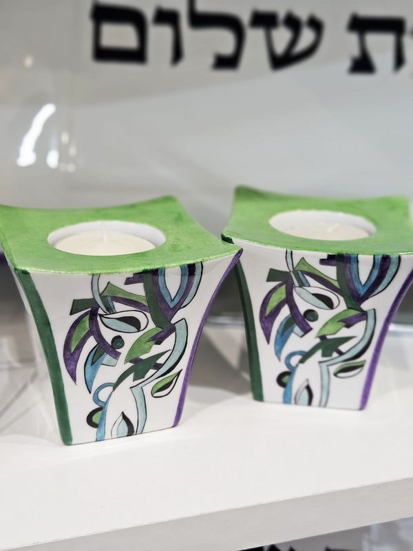 Bougeoirs "COACHELLA VERT"